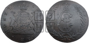 5 копеек 1770 года КМ (для Сибири)