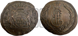 1 копейка 1774 года КМ (для Сибири)