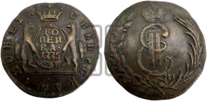 1 копейка 1775 года КМ (для Сибири)