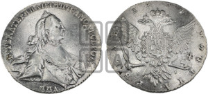 1 рубль 1764 года ММД/EI (с шарфом на шее)