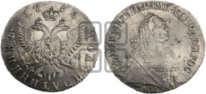 Полуполтинник  1768 года ММД/EI (без шарфа на шее)