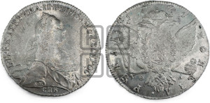 1 рубль 1774 года СПБ/ѲЛ ( СПБ, без шарфа на шее)