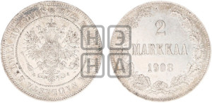2 марки 1908 года L