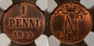 1 пенни 1899 года