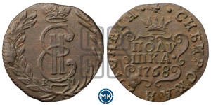Полушка 1768 года КМ (для Сибири)