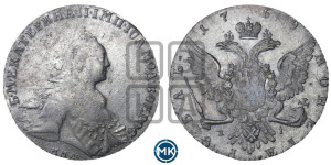 1 рубль 1769 года ММД/EI ( MMД, без шарфа на шее)