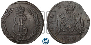 5 копеек 1773 года КМ (для Сибири)