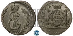 Денга 1776 года КМ (для Сибири)