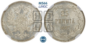 25 пенни 1897 года L