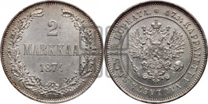 2 марки 1874 года S