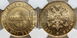 20 марок 1891 года L
