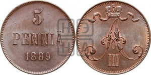 5 пенни 1889 года