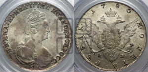1 рубль 1780 года СПБ/ИЗ (новый тип)