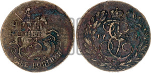 2 копейки 1766 года ММ (ММ, Красный  монетный двор)