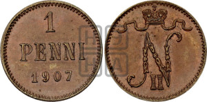1 пенни 1907 года