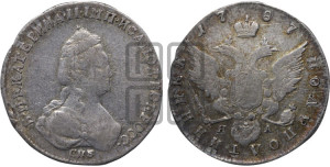 Полуполтинник  1787 года СПБ/ЯА (новый тип)