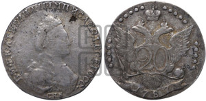 20 копеек 1787 года СПБ (новый тип)