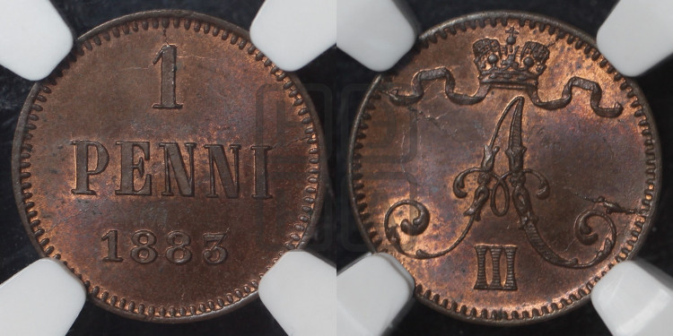 1 пенни 1883 года