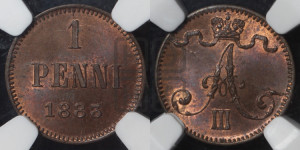 1 пенни 1883 года