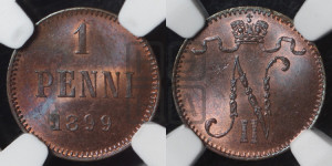 1 пенни 1899 года