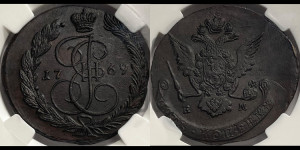 5 копеек 1769 года ЕМ (ЕМ, Екатеринбургский монетный двор)