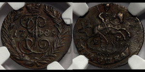 Полушка 1789 года ЕМ (ЕМ, Екатеринбургский монетный двор)