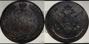 5 копеек 1789 года КМ (КМ, Сузунский монетный двор)