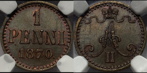 Пенни 1870 года