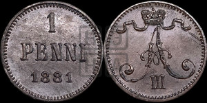 1 пенни 1881 года