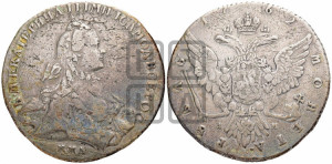 1 рубль 1762 года ММД/ДМ (с шарфом на шее)