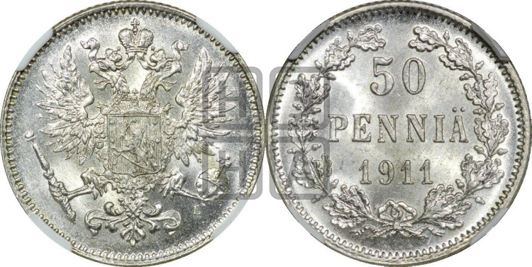50 пенни 1911 года