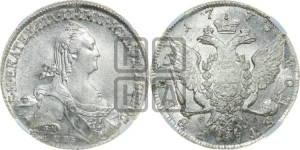 1 рубль 1773 года СПБ/ѲЛ ( СПБ, без шарфа на шее)