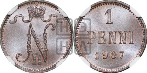 1 пенни 1907 года