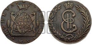 10 копеек 1780 года КМ (для Сибири)