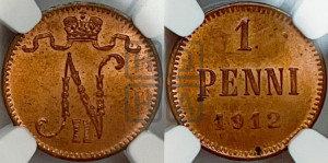 1 пенни 1912 года