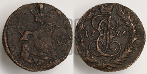 Полушка 1776 года ЕМ (ЕМ, Екатеринбургский монетный двор)
