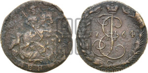 Денга 1764 года ЕМ (ЕМ, Екатеринбургский монетный двор)