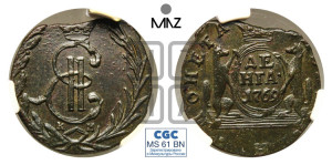 Денга 1769 года КМ (для Сибири)