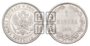 1 марка 1874 года S