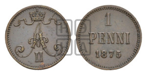 Пенни 1875 года