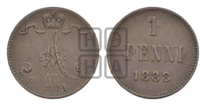 1 пенни 1888 года
