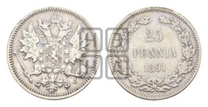 25 пенни 1891 года L