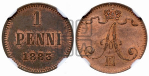 1 пенни 1883 года