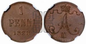 1 пенни 1888 года