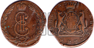 10 копеек 1771 года КМ (для Сибири)