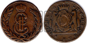 1 копейка 1775 года КМ (для Сибири)