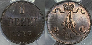 1 пенни 1893 года