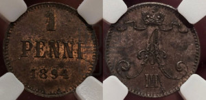 1 пенни 1894 года