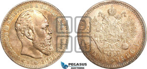 1 рубль 1886 года (АГ) (большая голова)