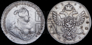 1 рубль 1740 года СПБ (петербургский тип)